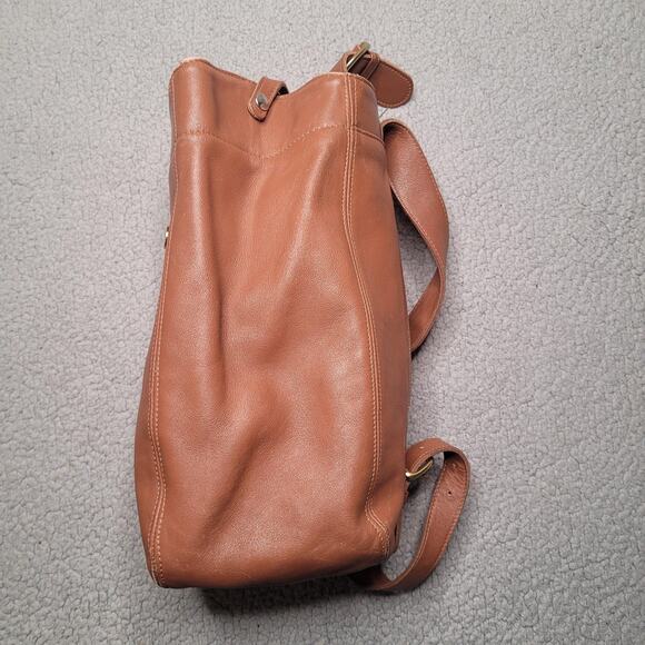 VTG Coach Bag Large Soho Sling Brown Leather Backpack USA Boho 90s Classic 4160 - Picture 15 of 16